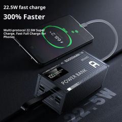 Super Fast Charging with 4 Built-in Cables High Power Portable Charger Power Bank - Image 6