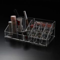 Cross Border Transparent Acrylic Rectangular Multifunction Display Makeup Storage & Organization - Image 3