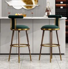Luxury Green Bar Chair Stools OEM Yes MOQ 10000 Origin China Rotary Rotary Folded Folded Condition New HS Code - Image 2