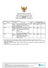 Business Registration certificate from PT. Bangun Agri Raidana 
