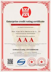 Enterprise credit rating certificate certificate of Henan Taiguo Boiler Group Co., Ltd – certificate photo, supplier certificates section