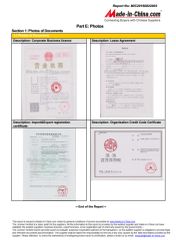 License Verified Report4 certificate of Henan Jushixin Transportation Equipment Co., Ltd. – certificate photo, supplier certificates section