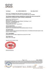 SGS certificate of brush filaments certificate from Chongqing Dami New Material Technology Co., Ltd.