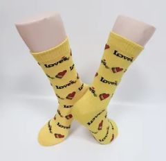 Custom Cartoon Happy Funny Sock Cotton Sock Casual Crew Men Socks - Zhuji Dongling Knitting & Textile Co., Ltd.