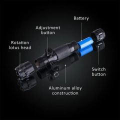 Tactical Flashlight Laser Sight Metal Infrared Laser Calibrator Hanging Red Small Red Locator High Precision - Image 5
