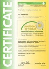 0rko-Tex Standard 100 certificate from HANGZHOU UBUY IMP & EXP CO., LTD.