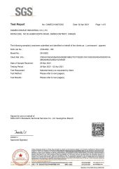 PAHs certificate from Xiamen Onhave Industrial Co., Ltd.