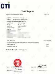 CPSIA text report certificate from Qingdao Fab Mill Co., Ltd.