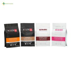 Coffee Packaging Mylar Bags Flat Bottom Pouch with Zipper Factory - Image 2