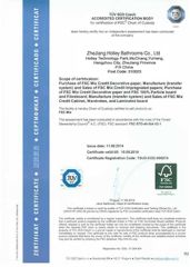 FSC certificate from Hangzhou Housen Furniture Co., Ltd.