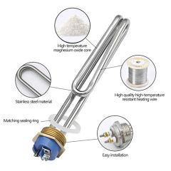 Immersion Heating Element Tubular Coil Solar Water Copper Heater with Copper Screw - Image 3