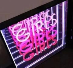 3D Infinity LED Neon Sign Creative Tunnel Lamp Illuminated Tunnel Mirror Light - Image 4