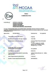 EMARK certificate from Hangzhou Linker Motorcycle Parts Co., Ltd.