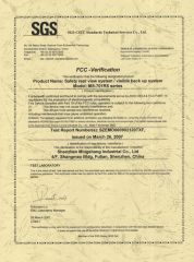 FCC Certification certificate from Mingshang Technology Co., Ltd.