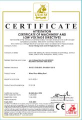 CE certificate from Henan Taixing Grain and Oil Equipment Co., Ltd.