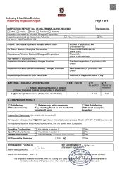 CLASSIFICATION SOCIETY CERTIFICATE certificate from MaxTech (Jiangsu) Heavy Tech Factory