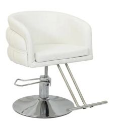Beauty Barber Chairs Two Handles Chair Barber Shop Color White Condition New Material Metal Folded Unfolded Model NO. - Image 1