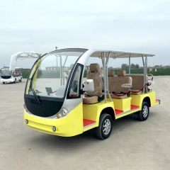 China 14 Seater Tourist Electric Shuttle Bus Cheap Mini Electric Sightseeing Bus - Dezhou Fuda Metal Products Co., Ltd.