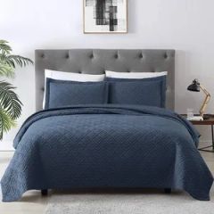 Warm Bed Throws Polyester Coverlet Quilted Ultrasonic Microfiber Quilt Bedspread - Image 3