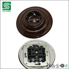 Retro Ceramic Wall Switch Flush Mounted Electric Switch OEM Welcome MOQ 1000 PCS Origin China Market Europe Brand - Image 5