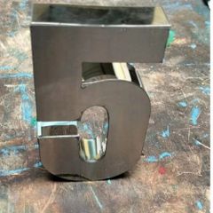 Stainless Steel Letter Finish Glossy Lighting Non Lit Letter Color Silver Letter Height Custom Material Grade SS 304 Letter Thickness 1 - Image 3