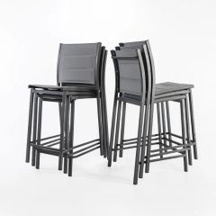 Outdoor Garden Furniture High Table Chairs Rattan Bar Sets for Hotel Pool - Image 2