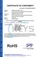 RoHS certificate from Shijiazhuang OurPCB Tech. Ltd.