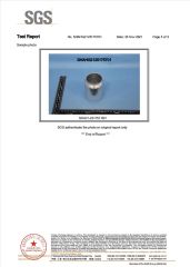 SGS Test certificate from QINGDAO BAIXI INDUSTRY CO., LTD.