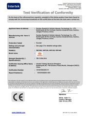 CE-Test-Verification-of-Conformity certificate from Sweetrich (Suzhou) Co., Ltd.