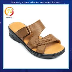 Professional Manufacturer Cow Leather Sandals Gender Women Waterproof No Heel Type Flat Occasion Casual Heel Shape Flat Toe Cap Open - Image 5