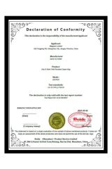 US 16 CFR 1700.20 certificate from MEG GROUP