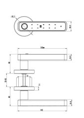 Ttlock APP Password Card Fingerprint Keyless Smart Electronic Biometric Handle Door Lock - Image 6