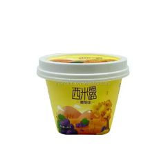 Mandun Frozen Yogurt Ice Cream Containers Sweet Food Disposable Cup Containers with Lids PP Iml Plastic Packing Food Customized - Image 3