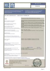 CB certificate from Qingdao Haier New Energy Appliance Co., Ltd.