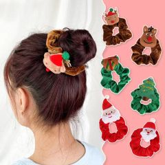 Christmas Decorations Claus Large Intestine Hair Ring - Image 6