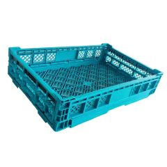 Collapsible Container Stackable Crates Plastic Foldable Storage Transport - Image 6