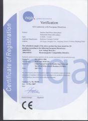CE Certificate for 0.37-7.5kw SS Motor certificate from Wenling Shellmax Equipment Manufacturing Co., Ltd.