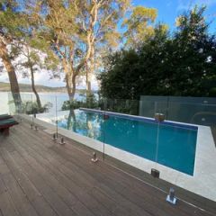 Temperd Glass Railing Glass Fence for Swimming Pool Stair HS Code 7308900 Trademark Rocky Model NO. AL-02 Specification - Image 4
