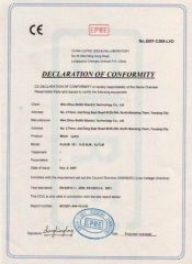 CE Certificate certificate from Wenzhou Boshi Electric Technology Co., Ltd.