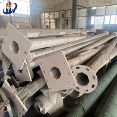 Single Arm 10m 11m 12m Metal Galvanized Steel Used Street Light Pole - Image 6