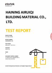 Intertek test report certificate from Haining Airuiqi Import and Export Co., Ltd.