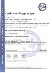 ISO9001 certificate of Wuxi Yoolishin Technology Co., Ltd. – certificate photo, supplier certificates section