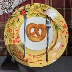 Fade Resistant Transfer Printing Process Disposable Plastic PP Material Wedding Charger Plate - Image 2