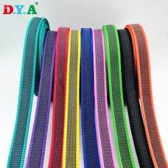 Stock Multi Colot 15mm 20mm 25mm Anti Slip Webbing Nylon Silicone Webbing for Dog Leash - Suzhou D. Y. Apparels Accessory Co., Ltd.