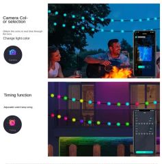 Smart LED Ball String Lights with APP Control for Home Decor - Image 6