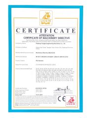 CE certificate of machinery directive certificate from Zhejiang Yongan Construction Machinery Co., Ltd