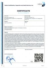 CE SPMK223 Calibrator certificate from Beijing Spake Technology Co., Ltd.