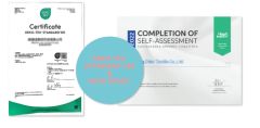 Certificates certificate from Shaoxing Dingdian Textile Co., Ltd.