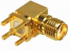 SMA Connector, 300 MHz, Contact Material: Gold Weight 50 g Brand Rndmfg Material Brass SMA DC to 18 GHz Angle Right - Image 3