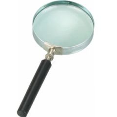 Handheld Magnifier Metal Magnifying Glass for Reading User All Origin China Trademark OEM Color Silvery Shape Circular Magnification 6X - Image 1